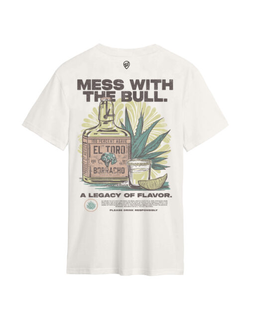 El Toro Borracho Front/Back Bone Cotton Crew - Image 3