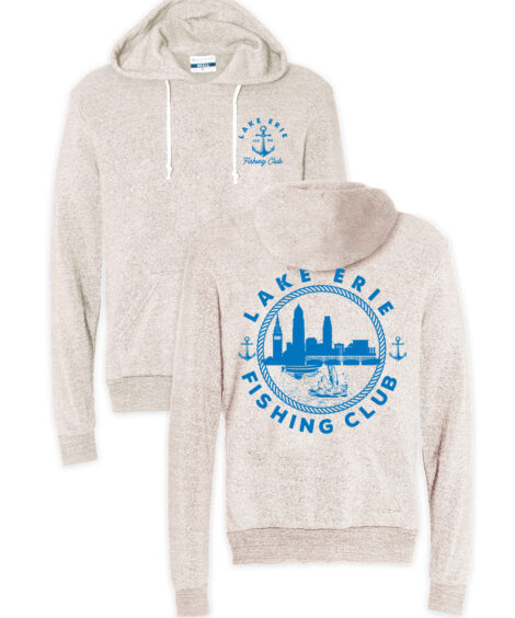 Lake Erie Fishing Club Front/Back Oatmeal Hoodie