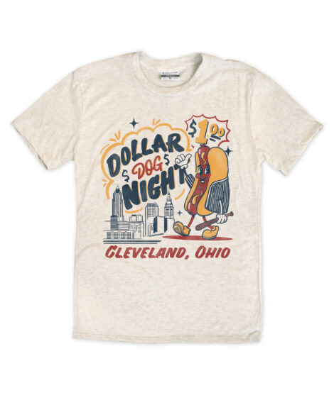Vintage Dollar Dog Night Oatmeal Crew T-Shirt
