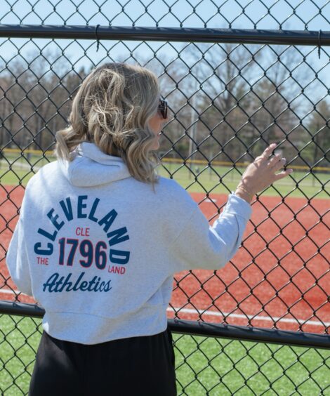 Cleveland Athletics 1796 Front/Back Ash Women’s Hoodie