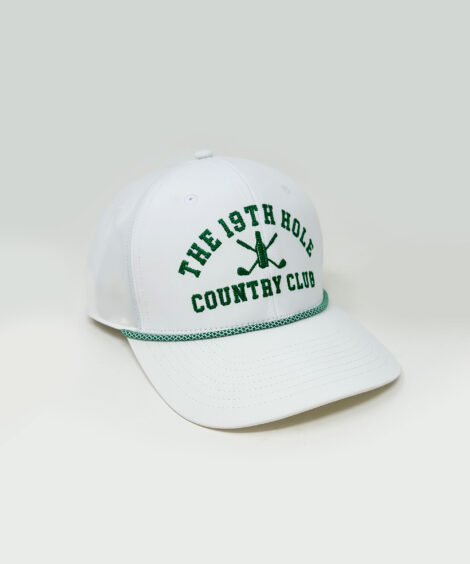 The 19th Hole Country Club White Rope Hat Hat