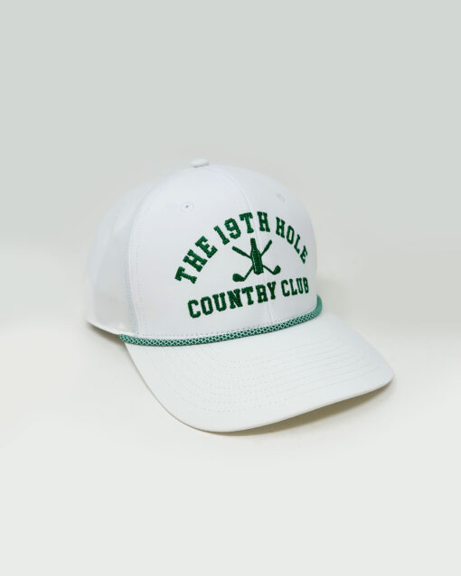 The 19th Hole Country Club White Rope Hat