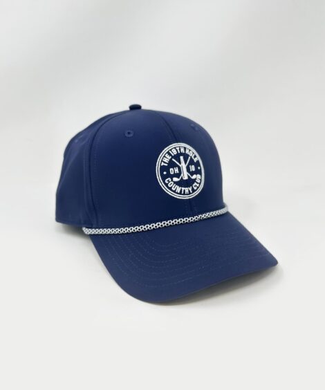 The 19th Hole Country Club Crest Navy Trucker Hat