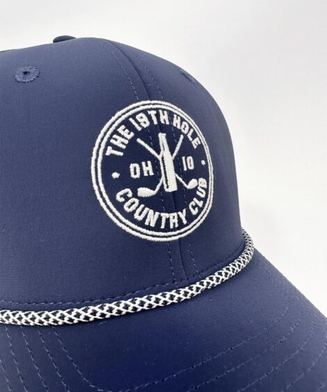 The 19th Hole Country Club Crest Navy Trucker Hat Hat