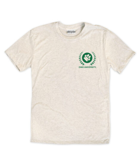 Ohio University Vines Front/Back Oatmeal Crew T-Shirt