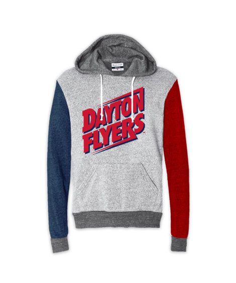 Dayton Flyers Navy/Red Quad Hoodie
