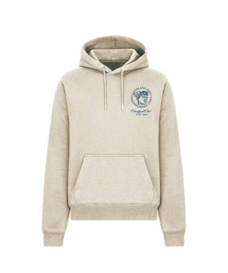 Guardian Head Cleveland Est 1796 Front/Back Bone Cotton Hoodie