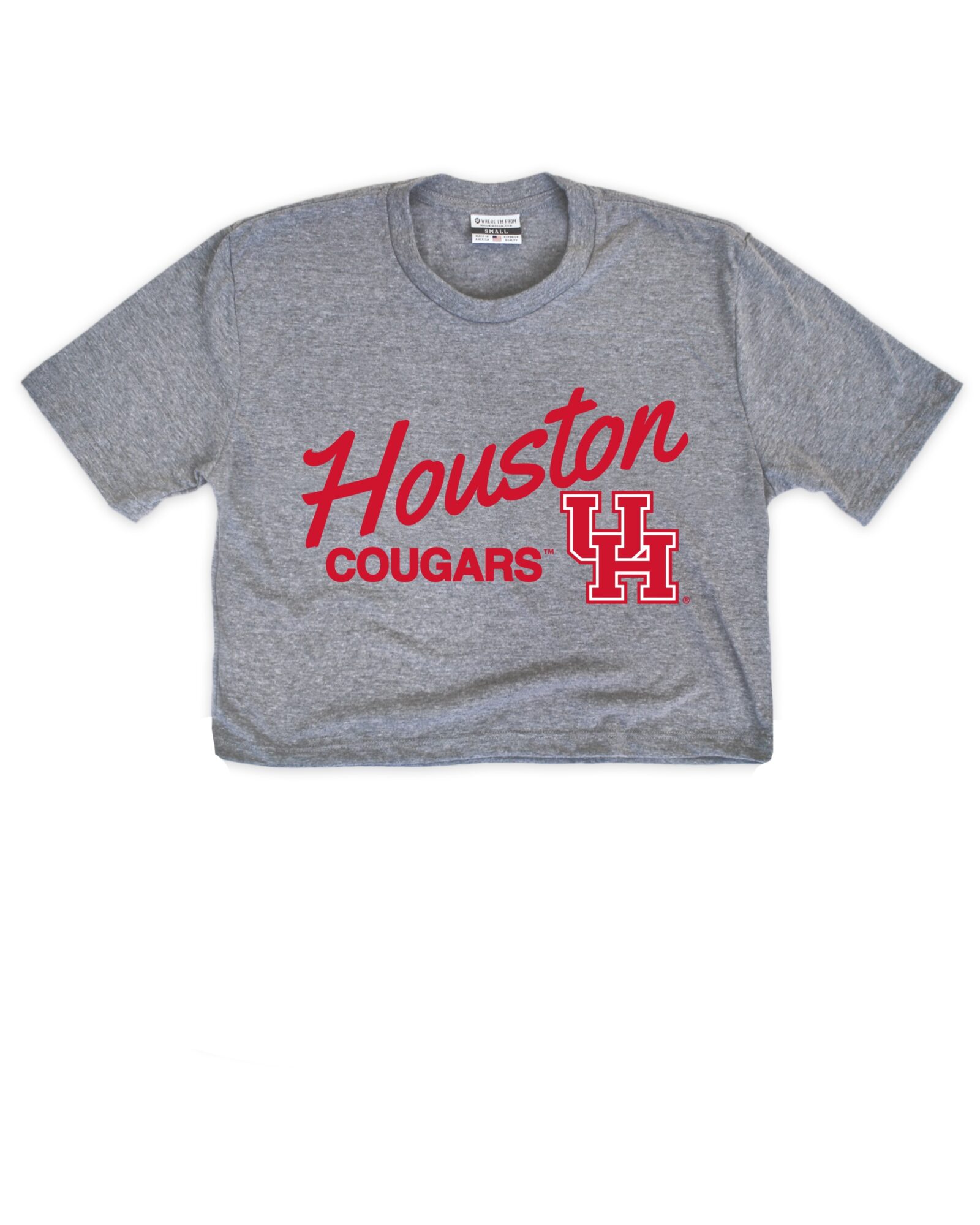 Houston Cougars Gray Crop Top