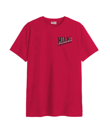 Miami University Redhawks Front/Back Red Cotton Crew