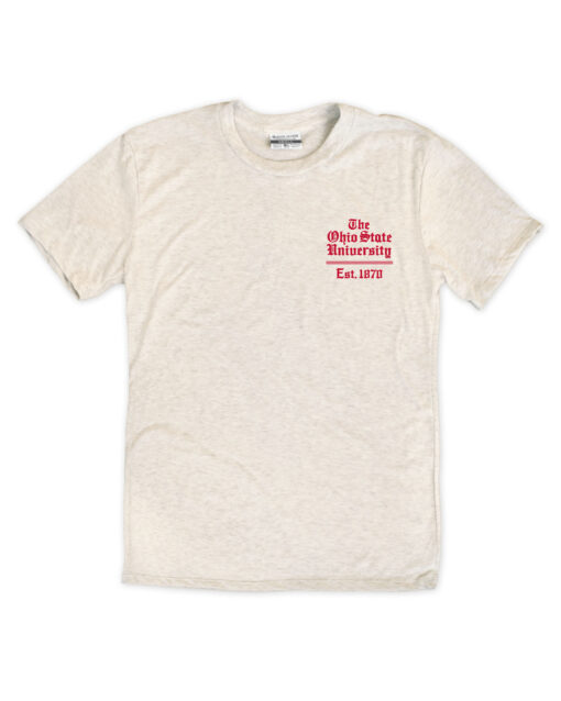 The Ohio State University Est 1870 Front/Back Oatmeal Crew - Image 2