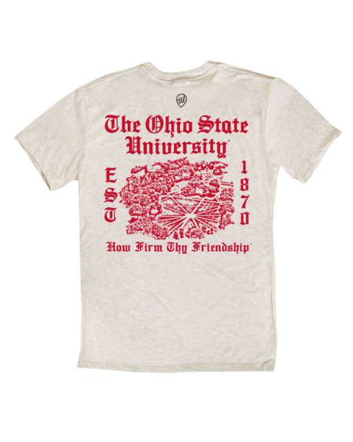 The Ohio State University Est 1870 Front/Back Oatmeal Crew - Image 3